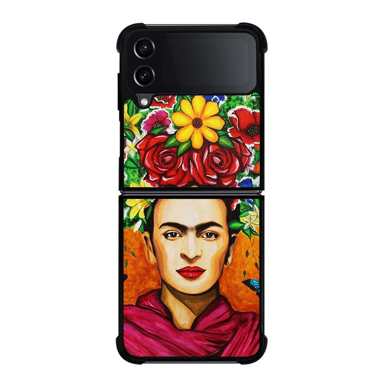 FRIDA KAHLO FLORAL ART Samsung Galaxy Z Flip 4 Case Cover