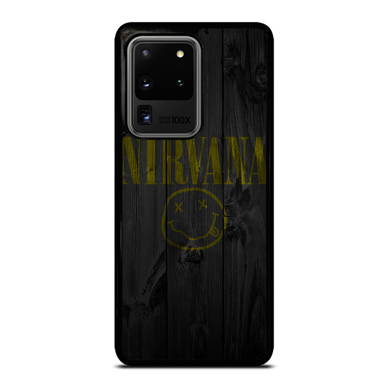 NIRVANA ROCK BAND WOODEN LOGO Samsung Galaxy S20 Ultra Case Cover