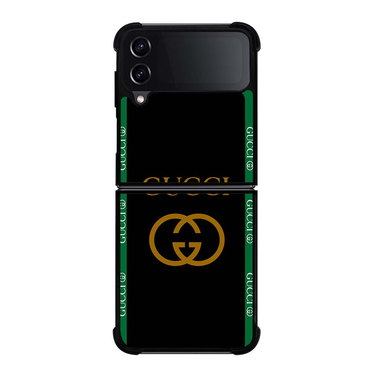 GUCCI ROUND BLACK Samsung Galaxy Z Flip 4 Case Cover