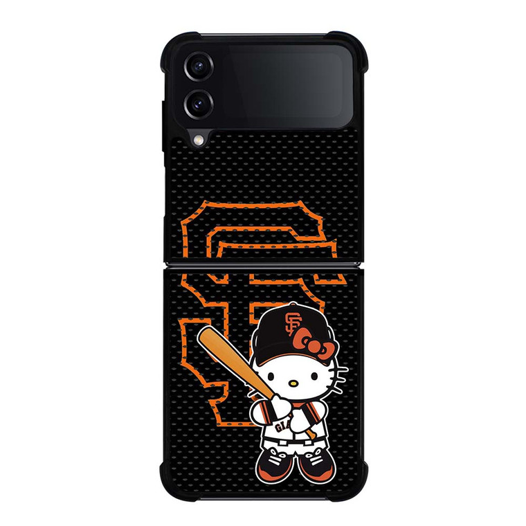 HELLO KITTY SAN FRANCISCO GIANTS MLB Samsung Galaxy Z Flip 4 Case Cover