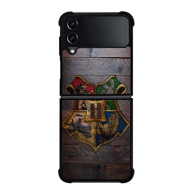 HOGWARTS HARRY POTTER WOODEN LOGO Samsung Galaxy Z Flip 4 Case Cover