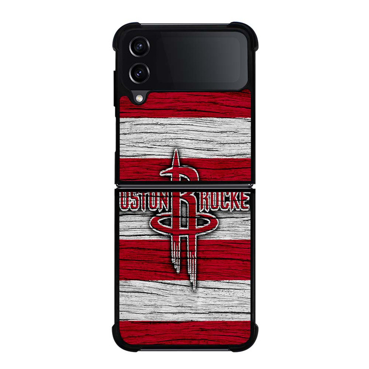 HOUSTON ROCKETS WOODEN LOGO Samsung Galaxy Z Flip 4 Case Cover