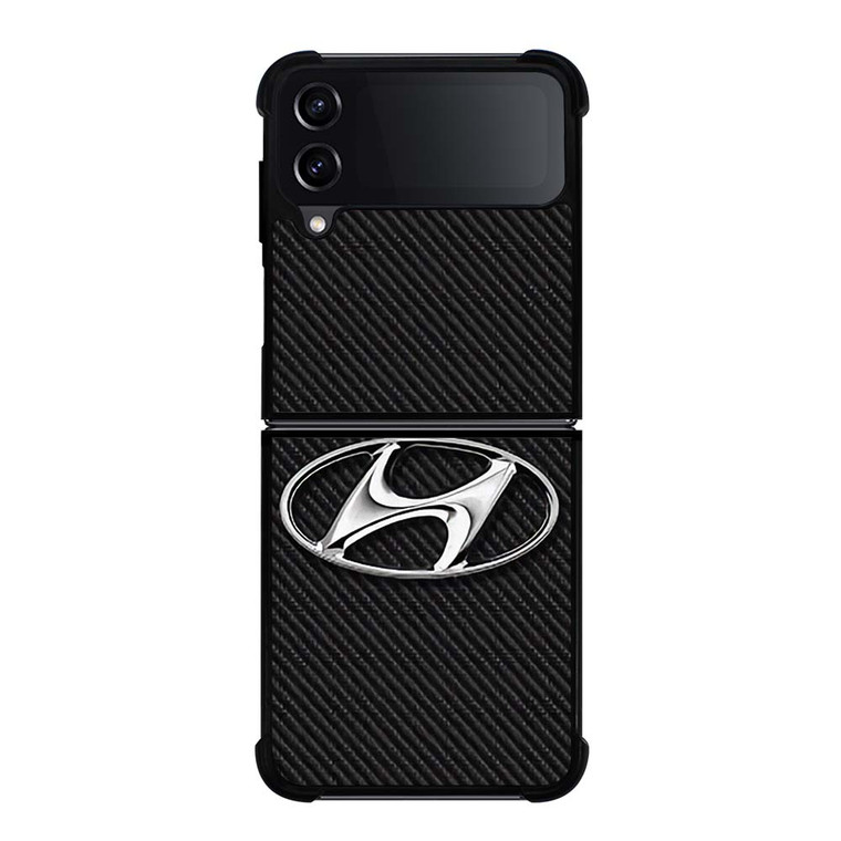 HYUNDAI MOTORS CARBON LOGO Samsung Galaxy Z Flip 4 Case Cover