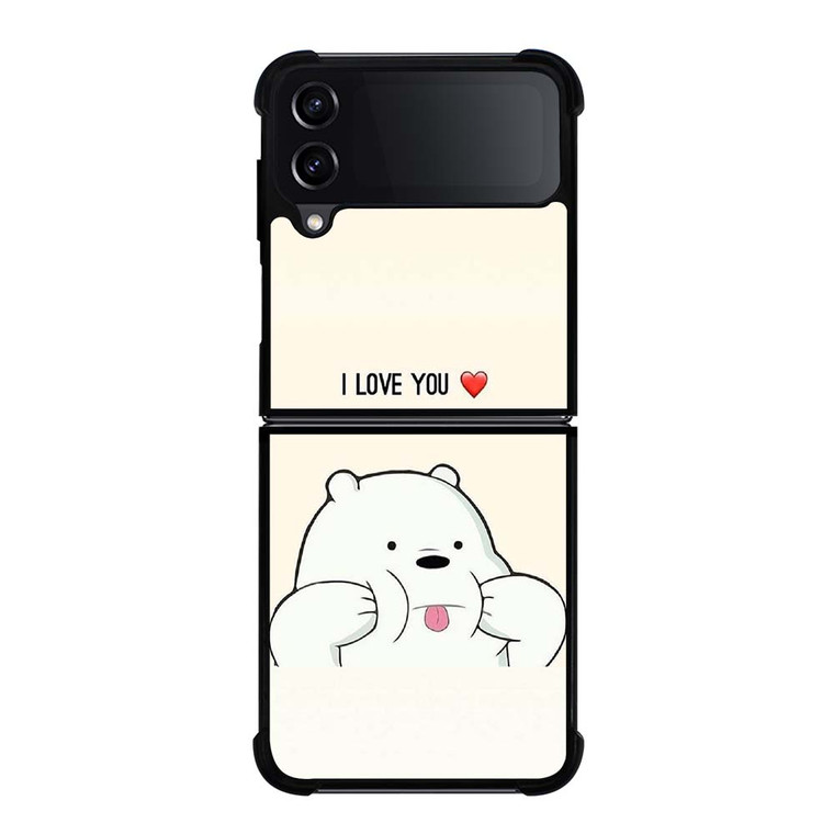 ICE BEAR WE BARE BEARS CUTE Samsung Galaxy Z Flip 4 Case Cover