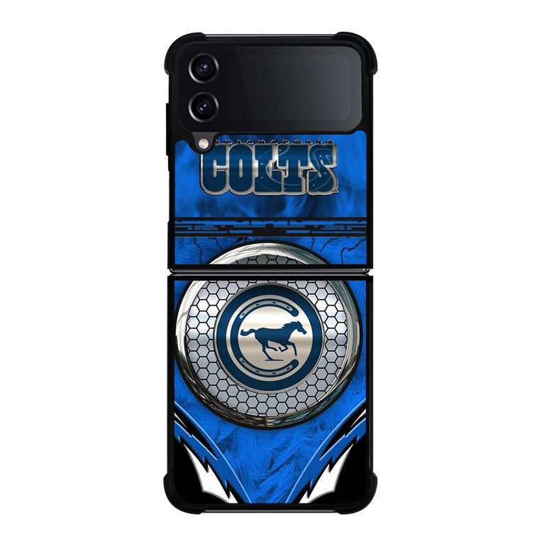 INDIANAPOLIS COLTS METAL LOGO Samsung Galaxy Z Flip 4 Case Cover