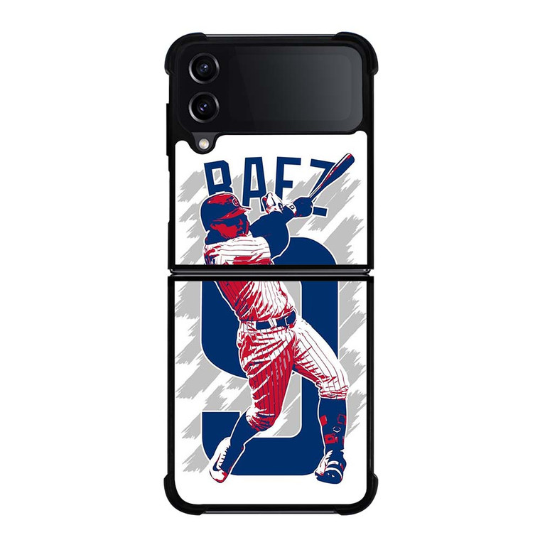 JAVIER BAEZ CHICAGO CUBS ART Samsung Galaxy Z Flip 4 Case Cover