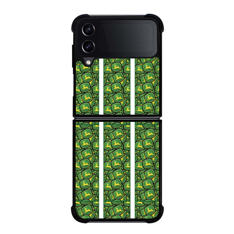 JOHN DEERE WALL COLLAGE GREEN Samsung Galaxy Z Flip 4 Case Cover JOHN DEERE WALL COLLAGE GREEN Samsung Galaxy Z Flip 4 Case Cover
