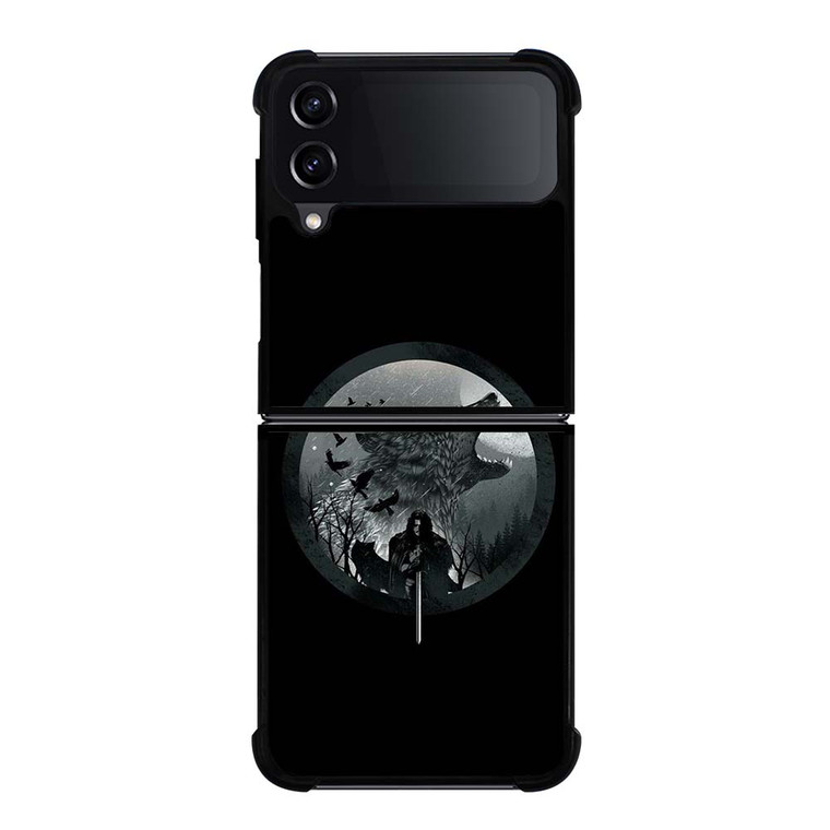 JON SNOW WOLF Samsung Galaxy Z Flip 4 Case Cover