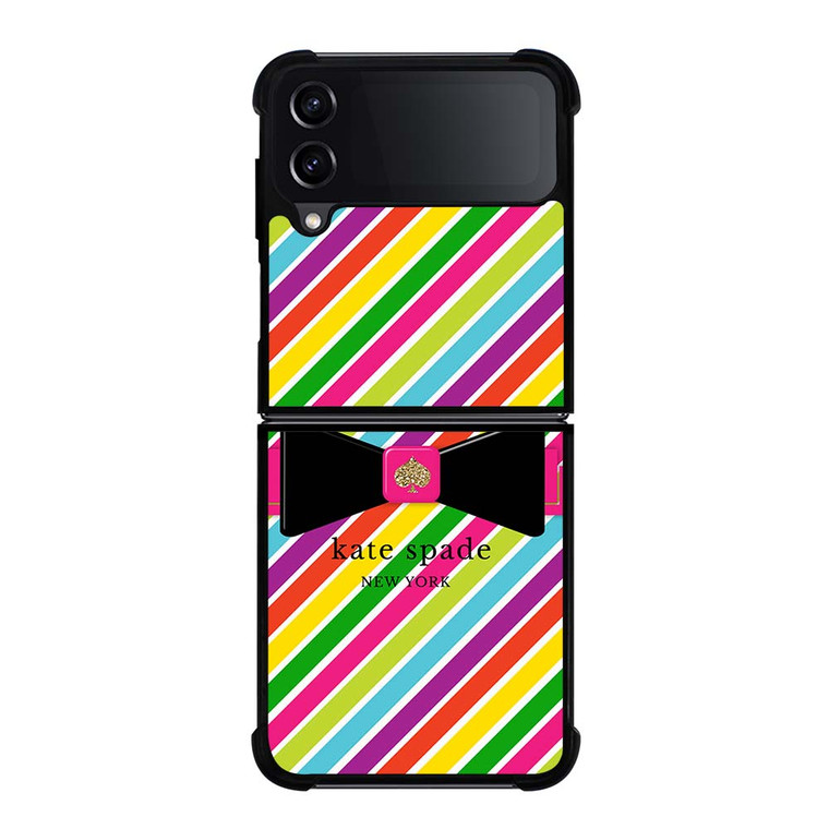 KATE SPADE COLORFUL STRIPE Samsung Galaxy Z Flip 4 Case Cover