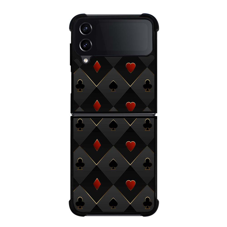 KATE SPADE LOGO BLACK COLLAGE Samsung Galaxy Z Flip 4 Case Cover