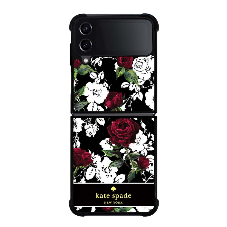 KATE SPADE ROSE RED WHITE Samsung Galaxy Z Flip 4 Case Cover