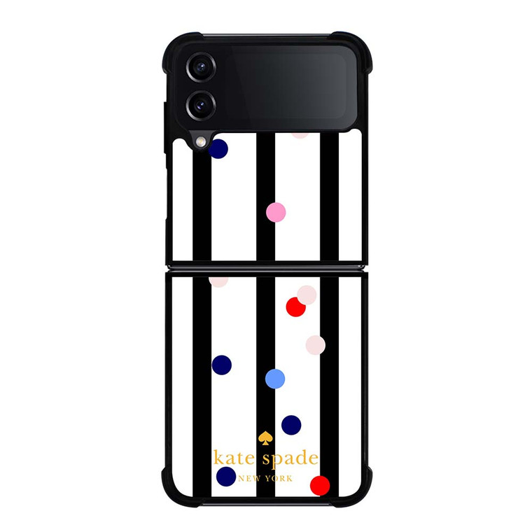 KATE SPADE STRIPE POLKADOTS Samsung Galaxy Z Flip 4 Case Cover
