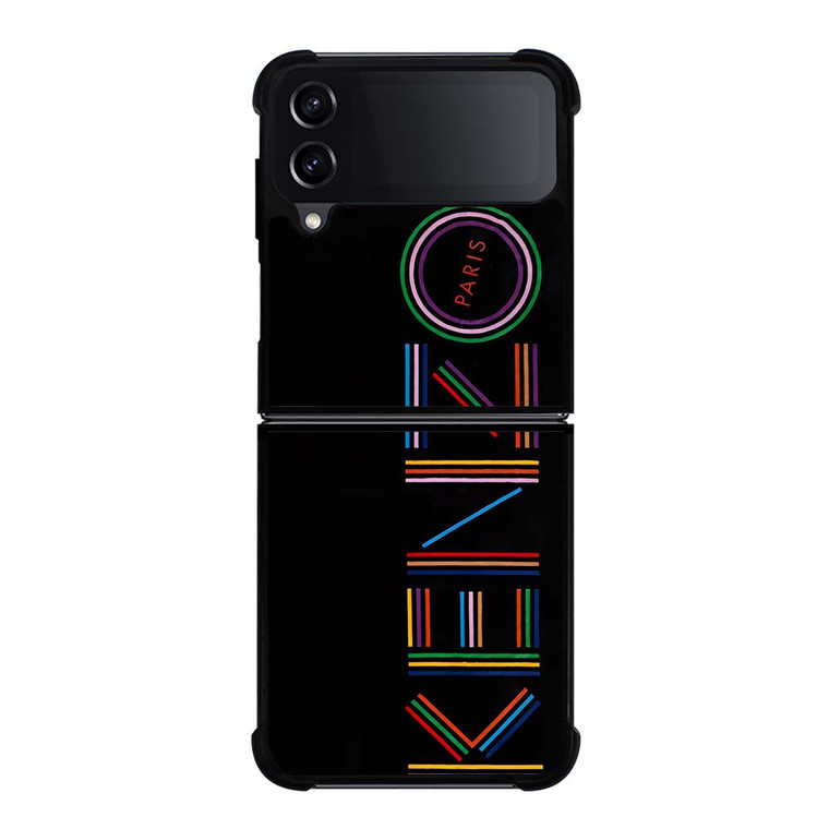 KENZO PARIS COLORFUL LOGO Samsung Galaxy Z Flip 4 Case Cover