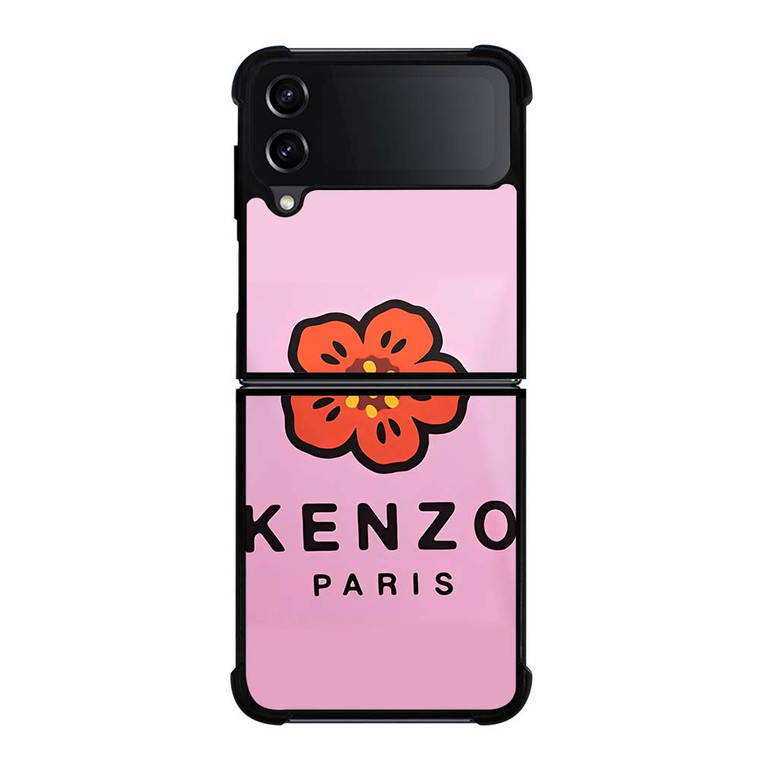 KENZO PARIS PINK FLOWER Samsung Galaxy Z Flip 4 Case Cover KENZO PARIS PINK FLOWER Samsung Galaxy Z Flip 4 Case Cover