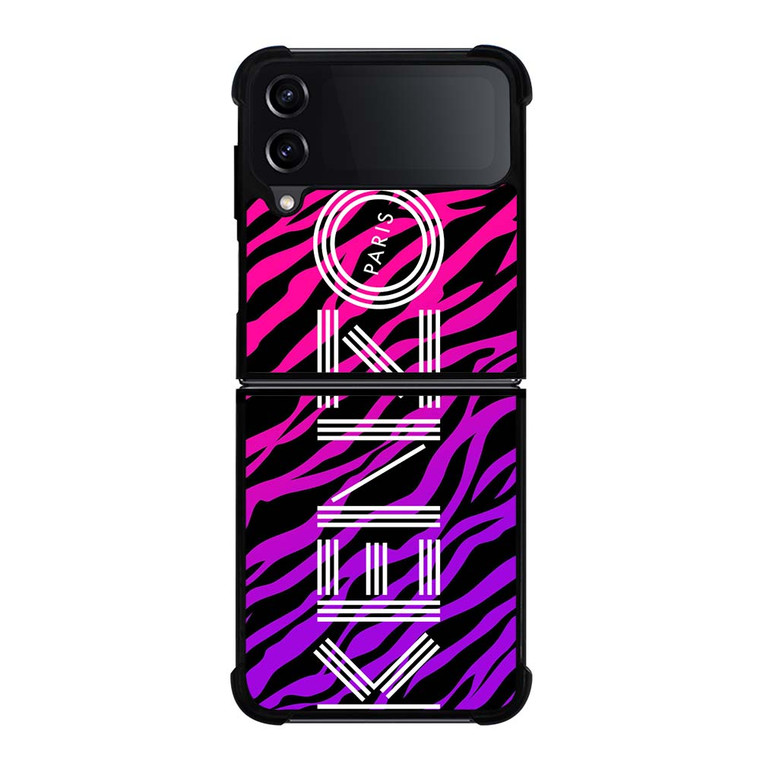 KENZO PARIS TIGER PURPLE Samsung Galaxy Z Flip 4 Case Cover