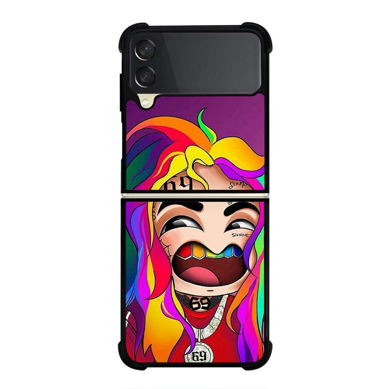 6IX9INE SIX NINE FACE CARTOON Samsung Galaxy Z Flip 3 Case Cover