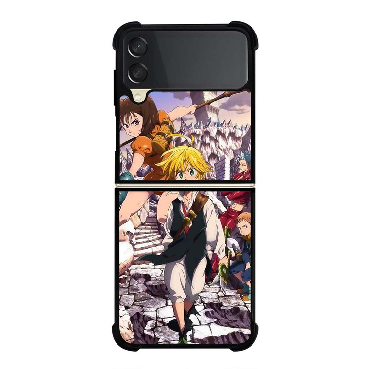 7 DEADLY SINS MELIODAS AND FRIEND Samsung Galaxy Z Flip 3 Case Cover