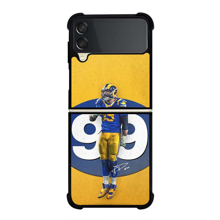 AARON DONALD 99 LOS ANGELES RAMS  Samsung Galaxy Z Flip 3 Case Cover