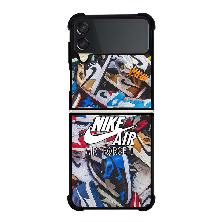 AIR JORDAN NIKE SNEAKERS COLLAGE Samsung Galaxy Z Flip 3 Case Cover