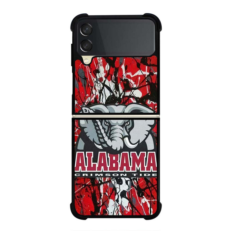 ALABAMA CRIMSON TIDE SPLASHED LOGO Samsung Galaxy Z Flip 3 Case Cover