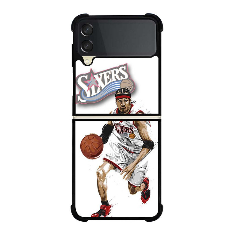 ALLEN IVERSON SIXERS NBA BASKETBALL Samsung Galaxy Z Flip 3 Case Cover