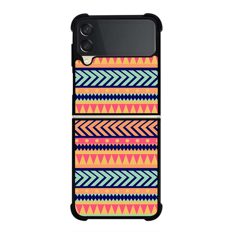 AZTEC TRIBAL PATTERN Samsung Galaxy Z Flip 3 Case Cover
