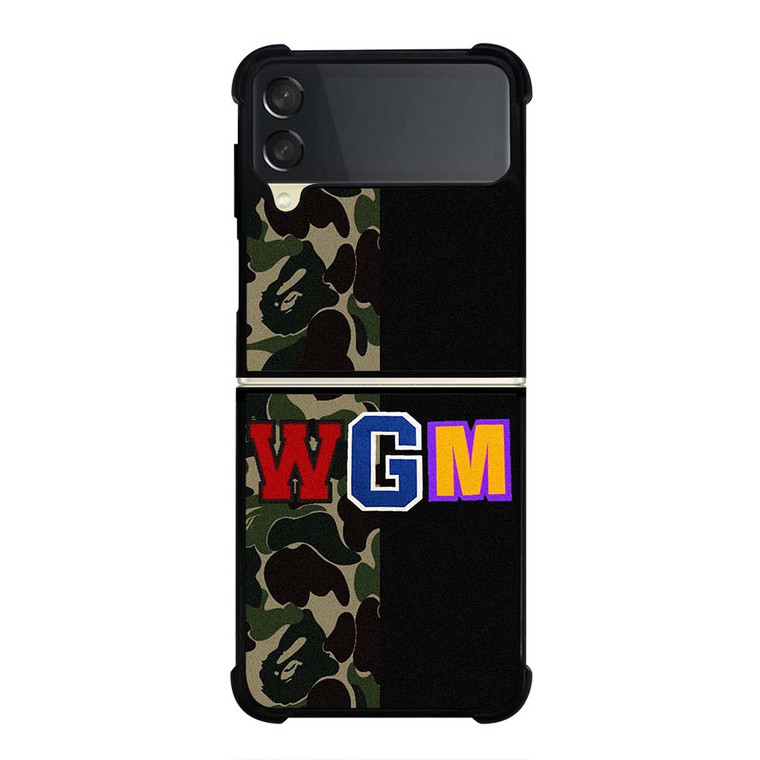 BAPE WGM CAMO Samsung Galaxy Z Flip 3 Case Cover