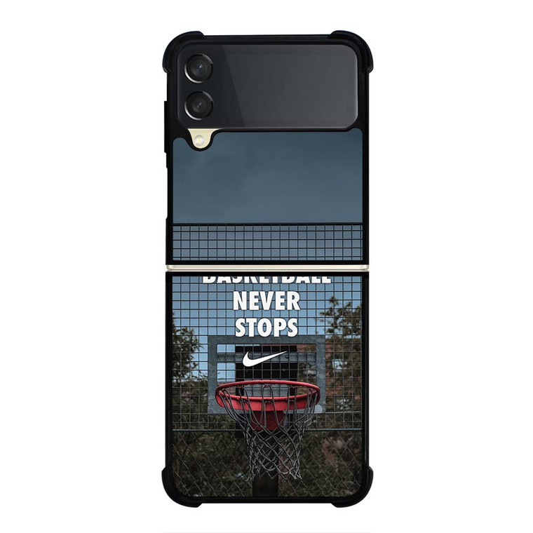 BASKETBALL NEVER STOPS RING Samsung Galaxy Z Flip 3 Case Cover