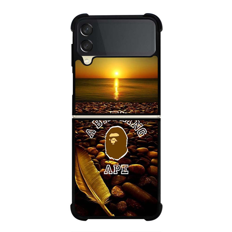 BATHING APE SUNSET Samsung Galaxy Z Flip 3 Case Cover