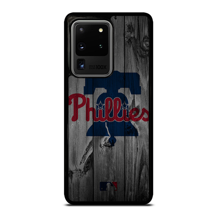 PHILADELPHIA PHILLIES BASEBALL MLB WOOD LOGO Samsung Galaxy S20 Ultra Case Cover