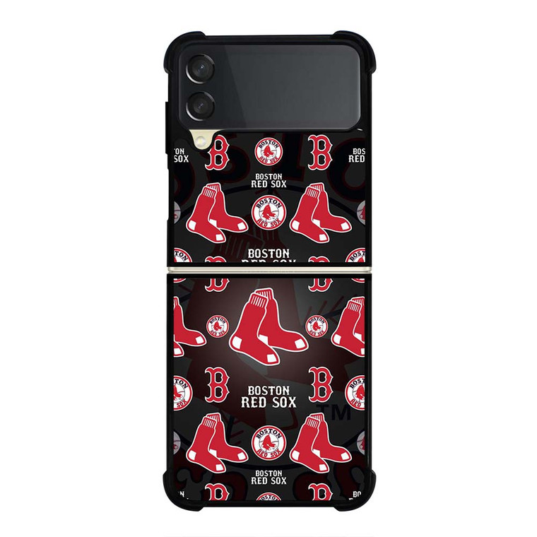 BOSTON RED SOX MLB COLLAGE Samsung Galaxy Z Flip 3 Case Cover