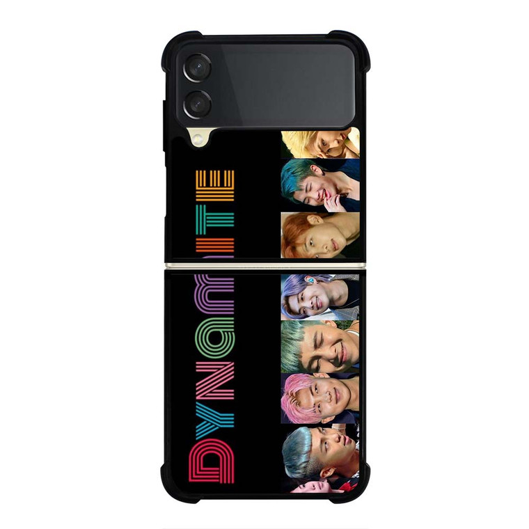 BTS DYNAMITE MEMBER COLLAGE Samsung Galaxy Z Flip 3 Case Cover