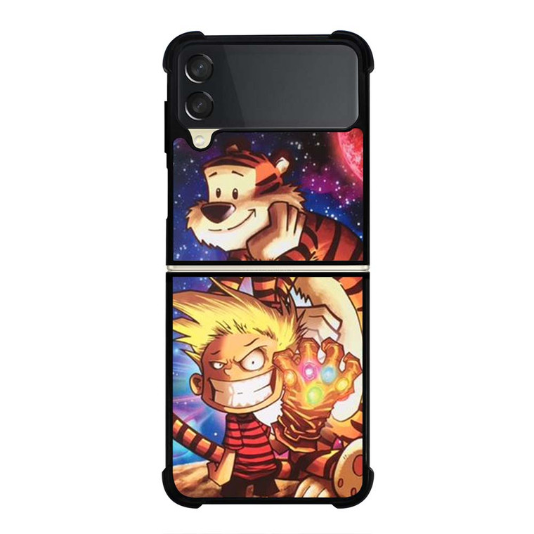 CALVIN AND HOBBES INFINITY GAUNTLET Samsung Galaxy Z Flip 3 Case Cover