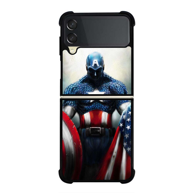 CAPTAIN AMERICA MARVEL ART Samsung Galaxy Z Flip 3 Case Cover