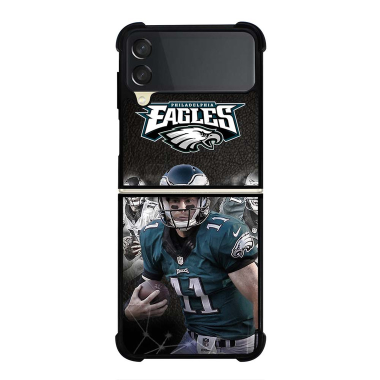 CARSON WENTZ PHILADELPHIA EAGLES Samsung Galaxy Z Flip 3 Case Cover