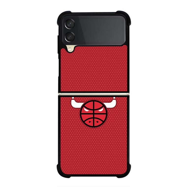 CHICAGO BULLS LOGO FAN ART Samsung Galaxy Z Flip 3 Case Cover