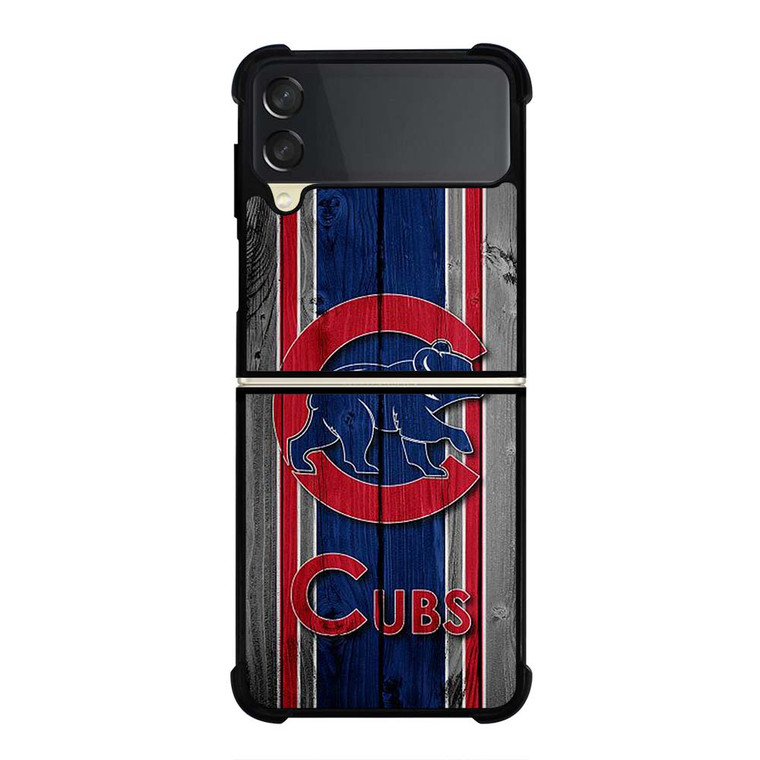 CHICAGO CUBS WOODEN LOGO Samsung Galaxy Z Flip 3 Case Cover