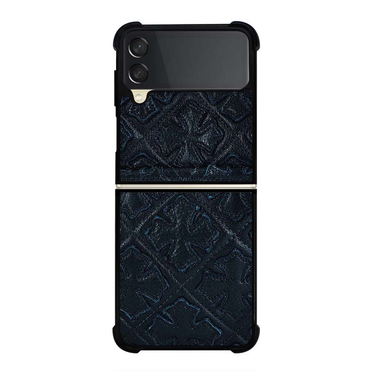 CHROME HEARTS LEATHER Samsung Galaxy Z Flip 3 Case Cover