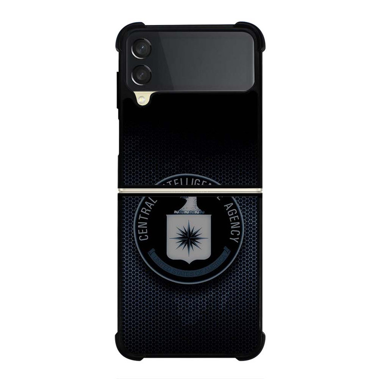 CIA CENTRAL INTELLIGENCE AGENCY METAL LOGO Samsung Galaxy Z Flip 3 Case Cover