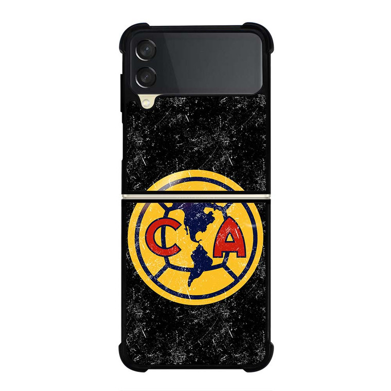 CLUB AMERICA AGUILAS FOOTBALL BLACK Samsung Galaxy Z Flip 3 Case Cover
