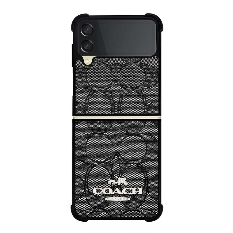 COACH NEW YORK CHARLIE SIGNATURE Samsung Galaxy Z Flip 3 Case Cover