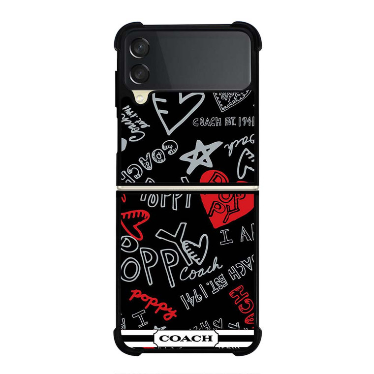 COACH NEW YORK POPPY Samsung Galaxy Z Flip 3 Case Cover
