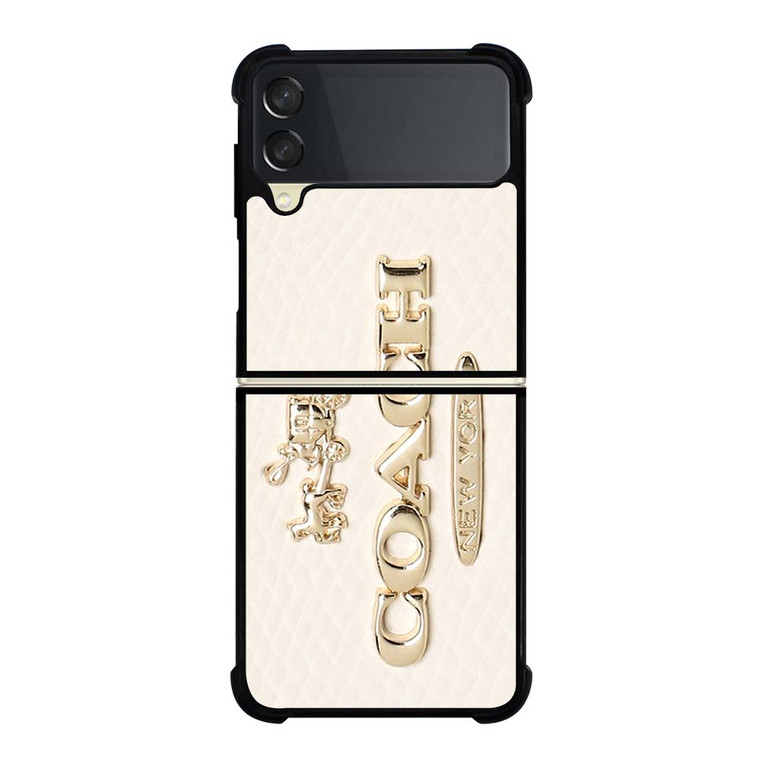 COACH PINK PATTERN MATE Samsung Galaxy Z Flip 3 Case Cover