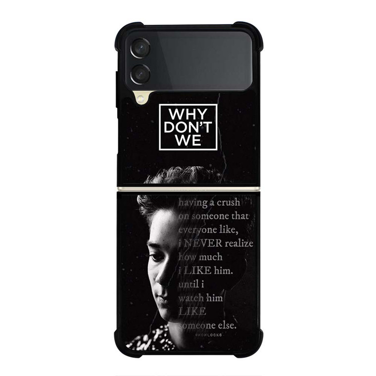 CORBYN BESSON WHY DON'T WE QUOTE Samsung Galaxy Z Flip 3 Case Cover