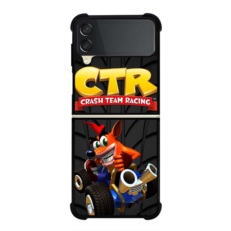 CRASH TEAM RACING BANDICOOT CTR TIRE Samsung Galaxy Z Flip 3 Case Cover