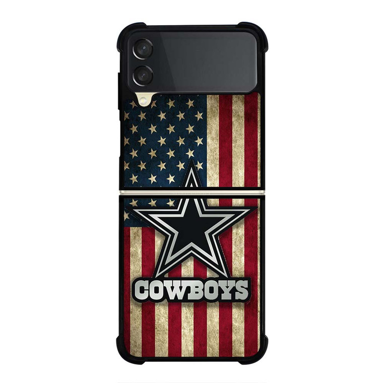 DALLAS COWBOYS AMERICAN FLAG Samsung Galaxy Z Flip 3 Case Cover