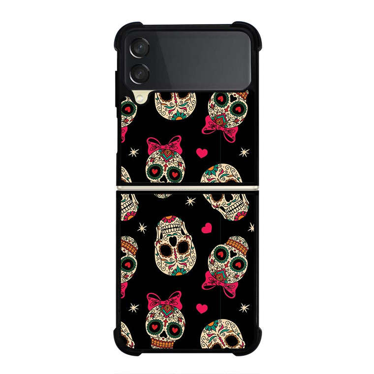 DAY OF THE DEAD CUTE PATTERN Samsung Galaxy Z Flip 3 Case Cover