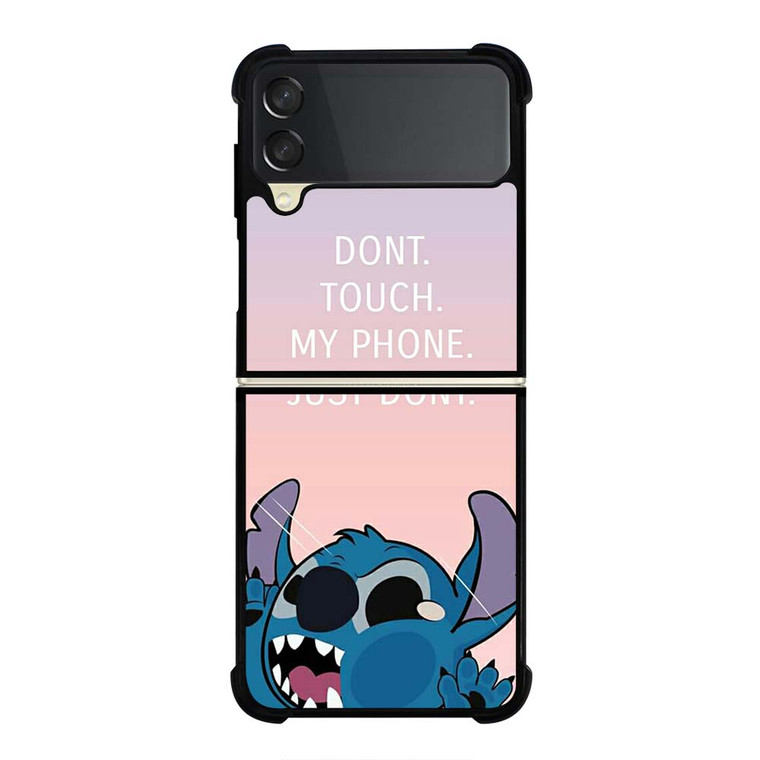 DISNEY STITCH DONT TOUCH MY PHONE  Samsung Galaxy Z Flip 3 Case Cover