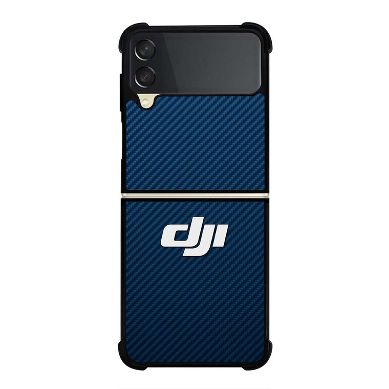 DJI DRONE CAMERA BLUE CARBON Samsung Galaxy Z Flip 3 Case Cover