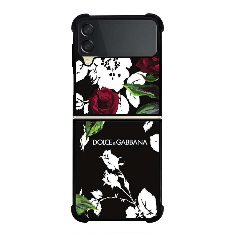 DOLCE AND GABBANA FLOWER Samsung Galaxy Z Flip 3 Case Cover